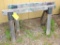 Pair of 2 x 4 wooden sawhorses. Approx. 42