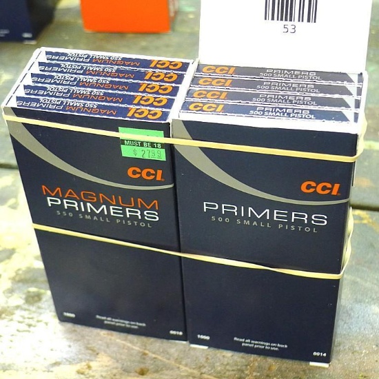 No shipping. 1900 CCI Magnum primers, 550 Small Pistol.