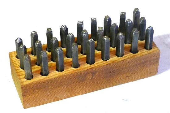 1/8" Alphabet steel stamp set