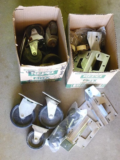Assorted casters up to 4" in diameter.