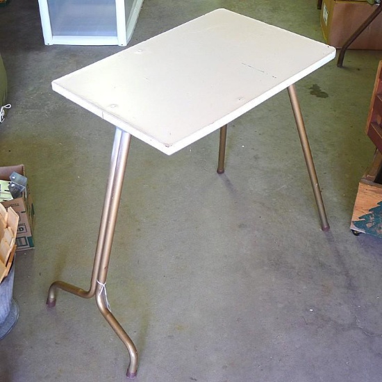 Small table, approx. 16" x 24" x 26-1/2" high. Needs a little love.