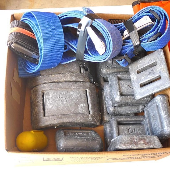 Diving weights and belts.