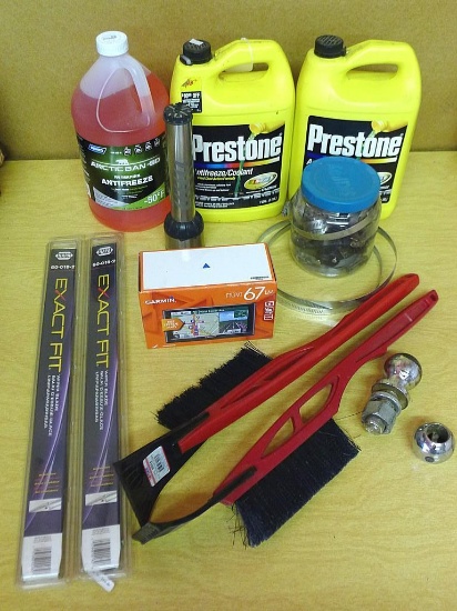 No Shipping. Two full containers of Prestone antifreeze/coolant, gallon of RV/Marine antifreeze,