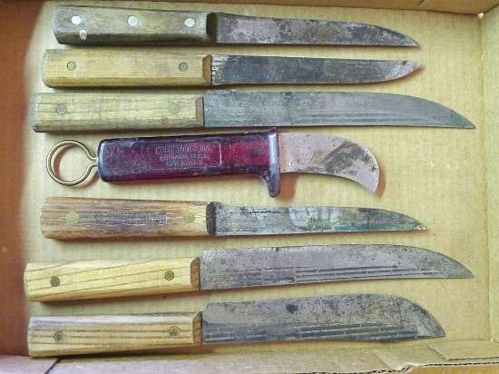 Forgecraft, Ontario Knife, Old Hickory and other vintage butcher and kitchen knives