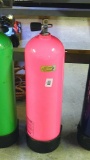 Aluminum scuba tank, 80 cu. inch capacity, has been emptied to allow shipping. Approx. 30
