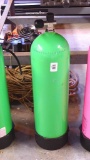 Aluminum scuba tank, 80 cu. inch capacity, has been emptied to allow shipping. Approx. 30