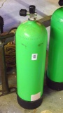 Aluminum scuba tank, 80 cu. inch capacity, has been emptied to allow shipping. Approx. 30
