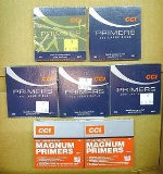 No shipping. Approx. 500 CCI No. 200 Large Rifle primers. Approx. 80 CCI Magnum 350 Large Pistol
