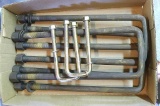 Four U bolts, 14