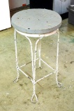 Cute little bent wire ice cream parlor stool stands 25