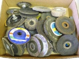 Nice array of abrasive wheels, mostly for 4-1/2