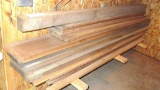 Impressive stack of black walnut. Largest board is 11-1/2