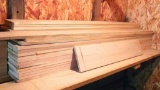 Stack of planed soft maple is approx. 5' x 1' x 9