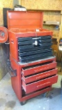 Craftsman top tool cabinet on a Kennedy bottom rolling tool box. Assembly is 4'6