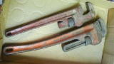 Two Ridgid pipe wrenches, 14