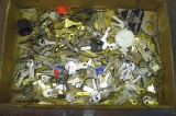 Large assortment of neat old keys.