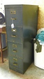 Metal four drawer filing cabinet, 14