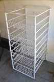 Metal wire 5 drawer stand. Approx. 18
