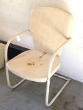 Vintage metal lawn chair, approx. 21