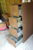 Metal four drawer filing cabinet, 15