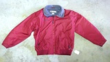 Columbia fleece lined jacket, size L. Two front zipper pockets and one inside. All zippers work.