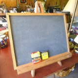 Chalk board with stand and chalk. Measures 24