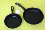 Wagner's 1891 original cast iron skillet. Has seasoning instructions printed on bottom; 6-5/8