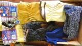 Assortment of gloves and a pair of choppers. Gloves incl. 2 pairs of Kinco work gloves, size large &