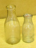 Two vintage milk jugs. 9-1/2
