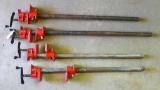 Four pipe clamps, 3/4