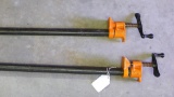 Two Pony pipe clamps. Pipes are 3/4