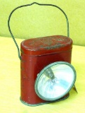 Antique Delta Husky dry cell lantern, 6