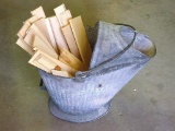 Antique coal scuttle, approx. 16-1/2