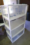 Four drawer stackable storage unit. Overall approx. 31