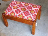 Cute stool with padded top. Approx. 20-1/2
