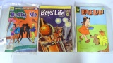 Boys Life No. 3 from 1958; Archie Betty and Me comic and Little Lulu comic book.