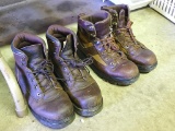 Work 'n Sport men's size 10EE work shoe and Work 'n Sport men's size 10 D insulated shoe. Both have
