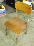 Vintage child's school chair is in very good shape. 13