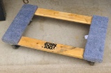 Tool Shop moving cart with nice casters. Approx. 18