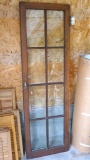 Vintage eight pane cupboard door. Approx. 19