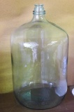 Large glass jug for making wine, approx. 5 gallon. Bottom is marked N.R.C. In great condition.