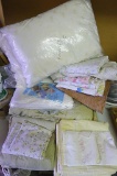 Assorted sheet sets, blankets, quilt, pillows and more. Fit full or queen size beds.
