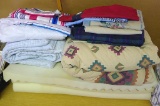 Twin quilts, sheets, duvet cover, valance, memory foam eggshell pad and more.