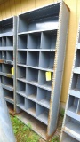 Metal shelving unit, approx. 3' w x 12
