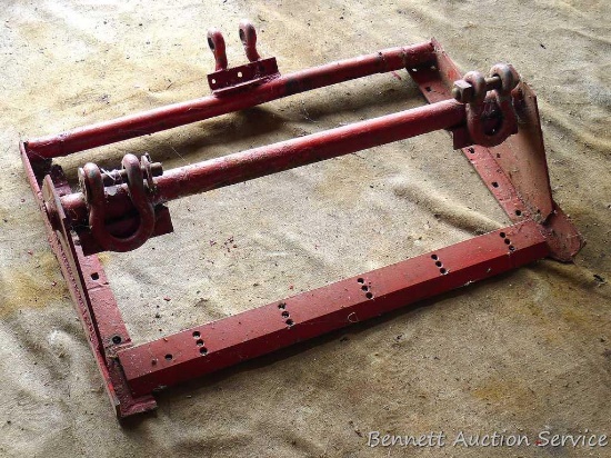 Snow blade bracket for tractor with 3 point hitch. See lot 155 for blade.