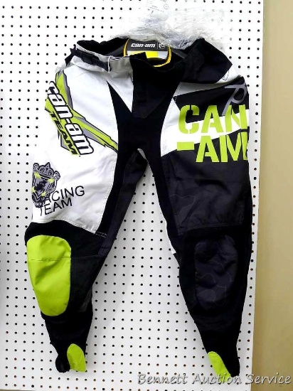 Can-Am X race pants by Bombardier Recreational Products are size 34, are new with tags and donated