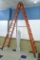 Green Bull 12 foot type 1AA special duty double sided folding ladder model 204212. High dollar