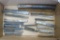Assortment of metal chisels, punches and more. Longest chisel is 12