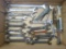 Assortment of open end wrenches incl. some vintage. Lot also includes combination wrenches. Longest