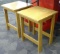 Two side tables approx. 15-1/2